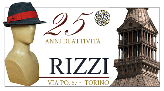 Rizzi Torino, coupon 25 anni di attività 2017 Rizzi 25.o