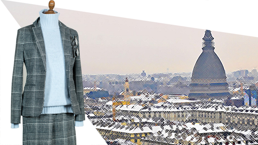Rizzi Autunno 2018: Completo Galles nero con pantalone largo, Circolo 1901