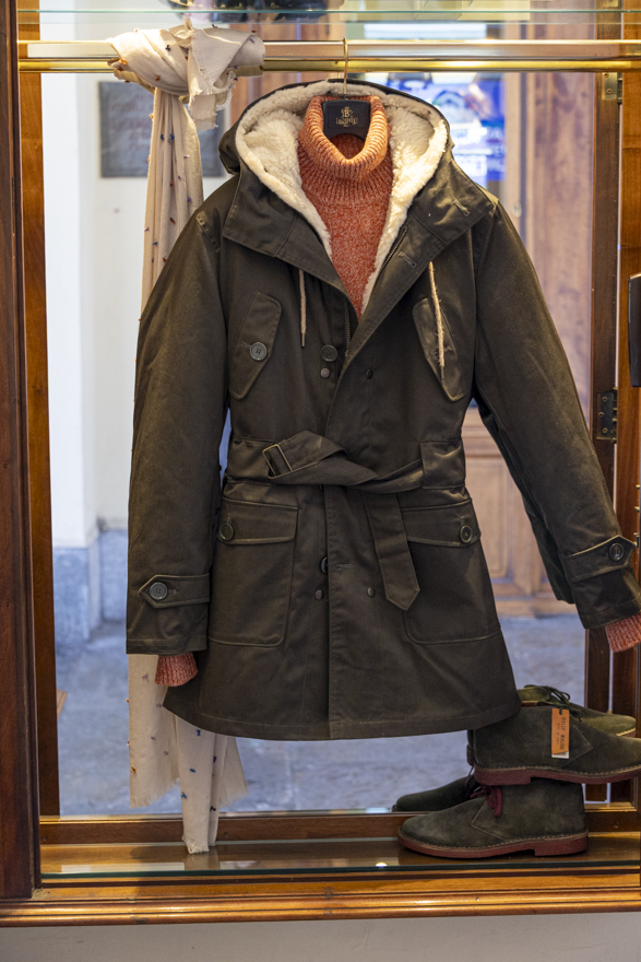 Rizzi Torino. Moda Uomo Autunno 2025. Rizzi Autunno 2025: Eskimo verde Rizzi Autunno 2025: Eskimo verde